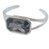 EMMY CUFF BANGLE - BLACK DIAMOND - VARIOUS METALS