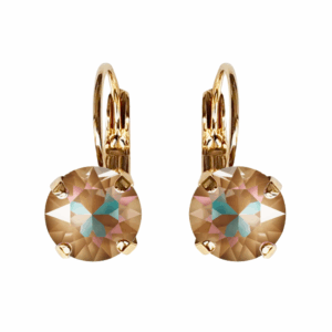 Linda Cappucino Delite Crystal Earrings in Gold