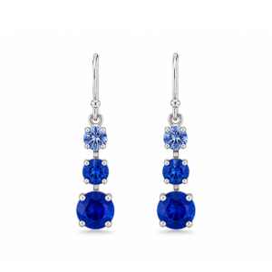 Melinda Blue Ombre Crystal Earrings