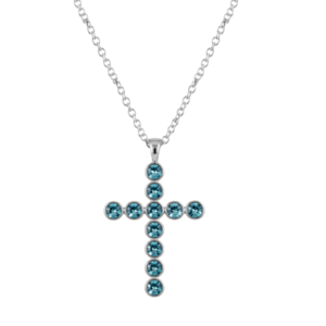 Mary Cross Aquamarine Pendant