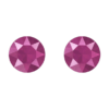 STERLING STUDS - PEONY PINK - 8mm, 6mm, 4mm