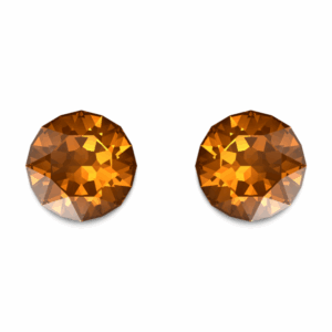 Light Amber Delite Crystal Swarovski Studs