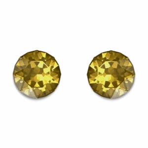 Golden Topaz Crystal Swarovski Studs