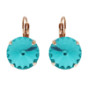 GEENA TEAL BLUE ZIRCON CRYSTAL EARRINGS