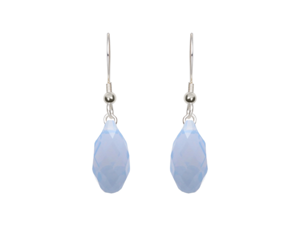 Blue Opal Handcrafted Crystal Earrings