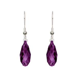 Amethyst Handcrafted Crystal Earrings