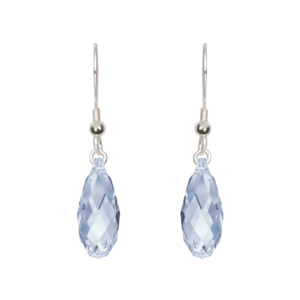 Blue Shade Handcrafted Crystal Earrings