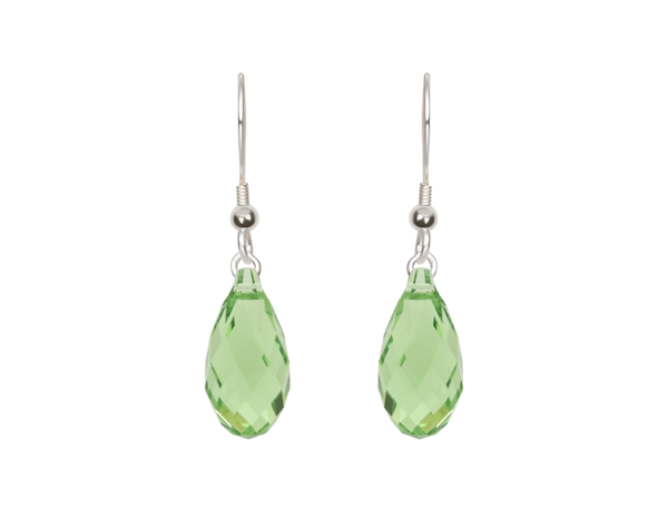 Peridot Handcrafted Crystal Earrings