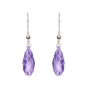 Tanzanite Handcrafted Crystal Earrings