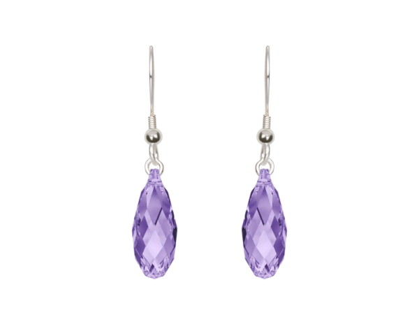 Tanzanite Handcrafted Crystal Earrings