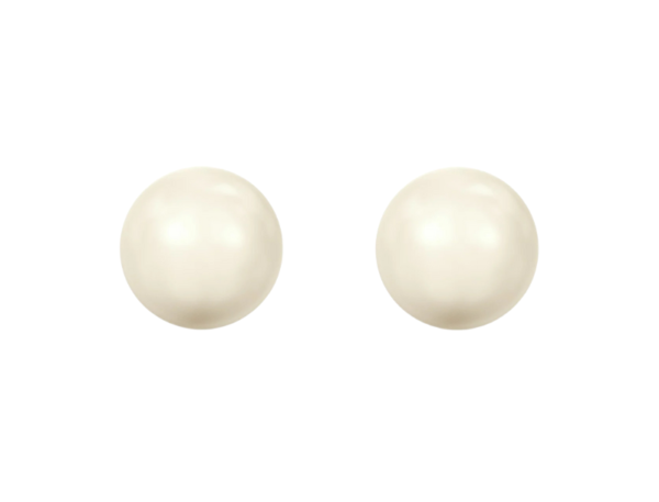 PEARL STUDS  "THE CLASSIC" STERLING SILVER STUDS - VARIOUS SIZES