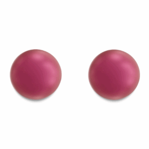 Classic Mulberry Pink Sterling Pearl Studs