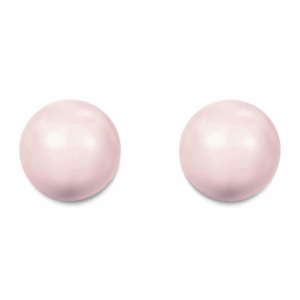 Classic Rosaline Pink Sterling Pearl Studs