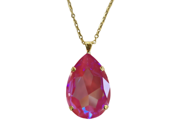 ANGELINA PENDANT - LOTUS PINK - SILVER, ROSE GOLD OR YELLOW GOLD