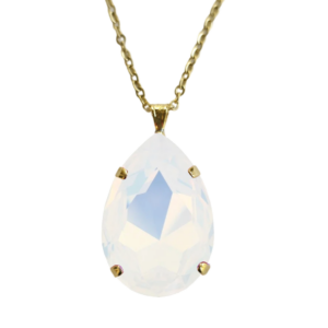 White Opal Handcrafted Crystal Pendant