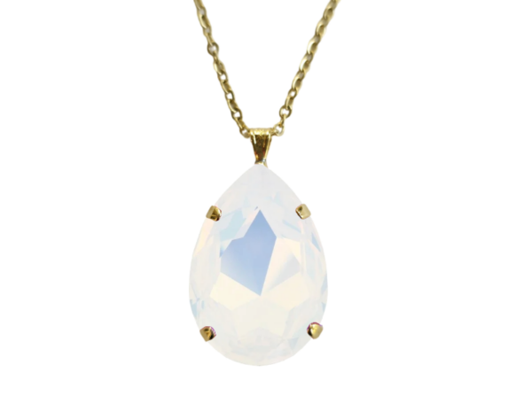 White Opal Handcrafted Crystal Pendant