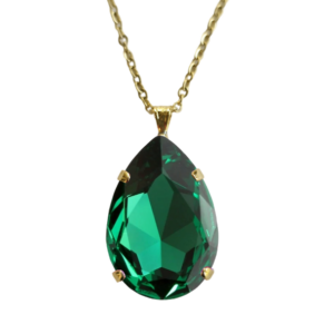 Majestic Green Handcrafted Crystal Pendant