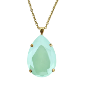 Mint Green Handcrafted Crystal Pendant