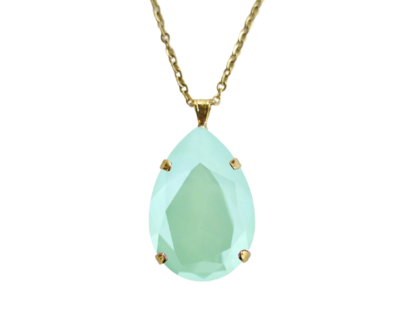 Mint Green Handcrafted Crystal Pendant