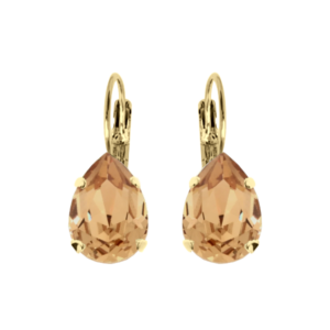 Crystal Colorado Topaz Alex Earrings in Gold