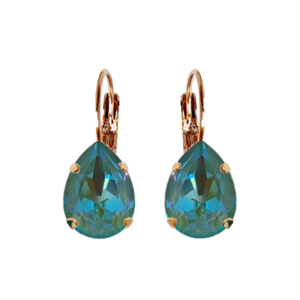 ALEX SILKY SAGE CRYSTAL EARRINGS - Rose gold, Medium
