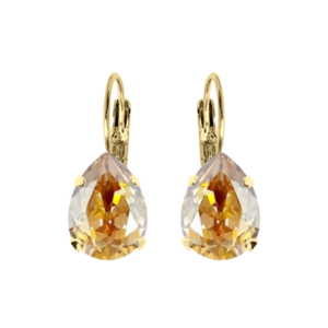 ALEX GOLDEN SHADOW CRYSTAL EARRINGS