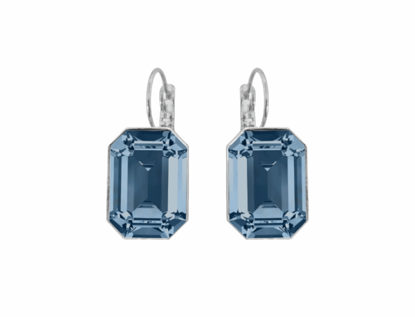 Crystal Montana Emmy Earrings in Silver