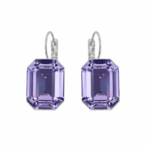 Crystal Tanzanite Emmy Earrings in Silver