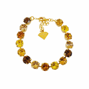 Topaz Trio Crystal Tennis Bracelet