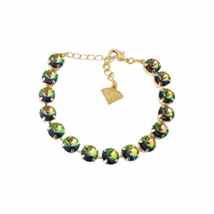 Dark Vitrail Crystal Tennis Bracelet