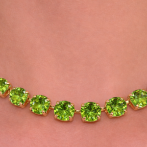 Citrus Green Crystal Necklace