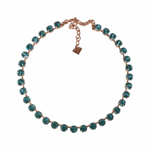 Classic Light Turquoise Crystal Necklace