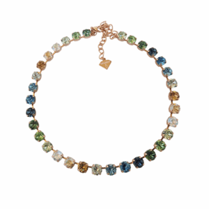 Classic Golden Elegance Crystal Necklace