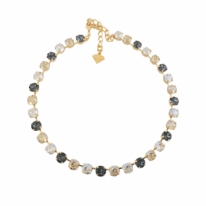 Classic Neutral Glow Crystal Necklace