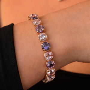 Glide Powerful Purples Crystal Bracelet