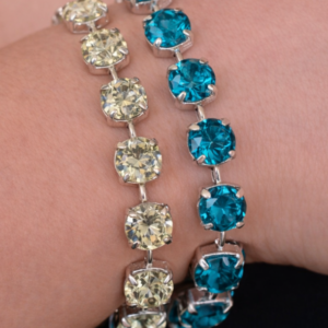 Chrysolite & Laguna Delite Crystal Tennis Bracelet