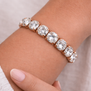Swarovski Glide Crystal Bracelet in Rose Gold