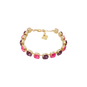 Neon Pink X Orchid Pink Crystal Bracelet