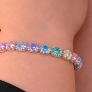 Candy Pastels Crystal Tennis Bracelet