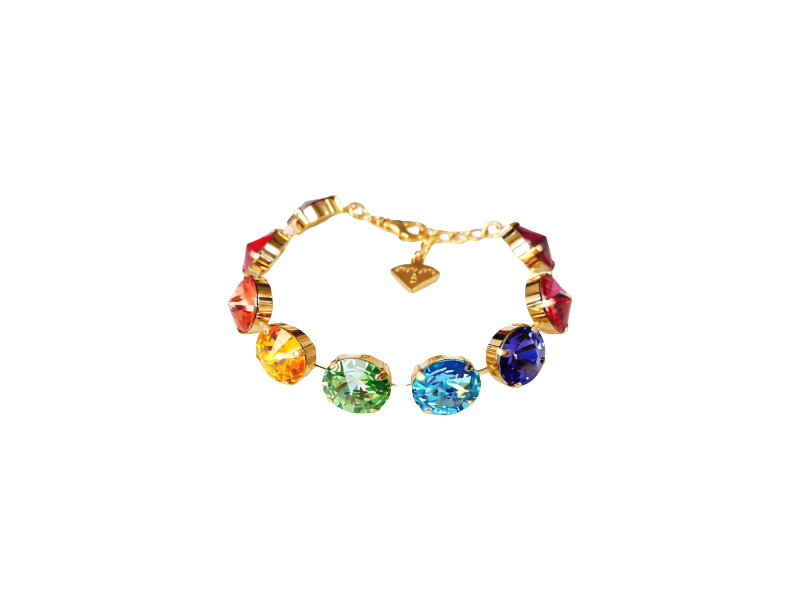 Chakra Balance Crystal Tennis Bracelet