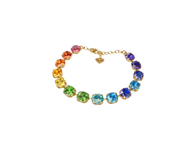 Chakra Balance Crystal Tennis Bracelet