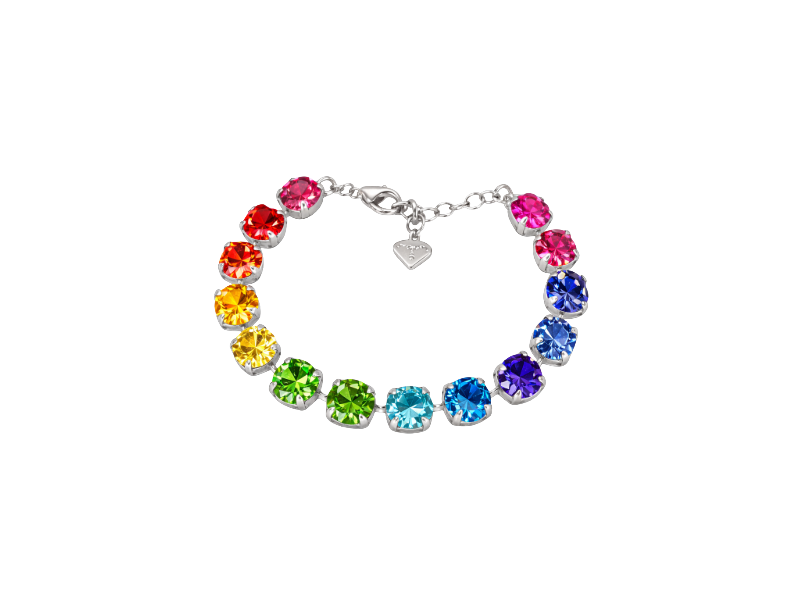 Chakra Balance Crystal Tennis Bracelet