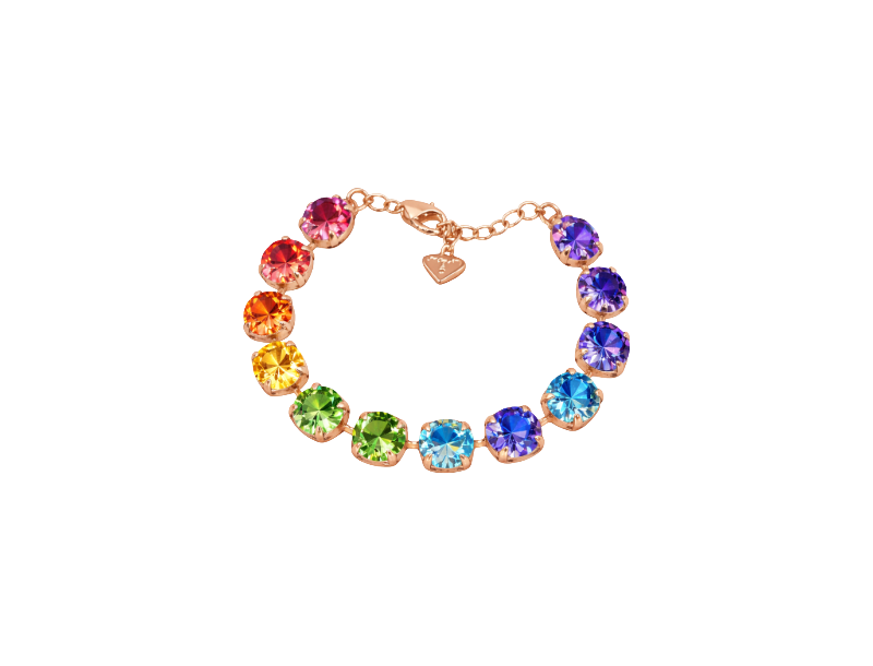 Chakra Balance Crystal Tennis Bracelet