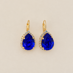 Royal Blue Alex Halo Earrings