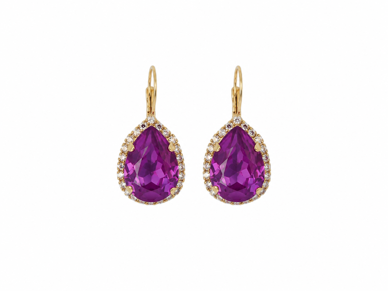 Orchid Alex Halo Earrings