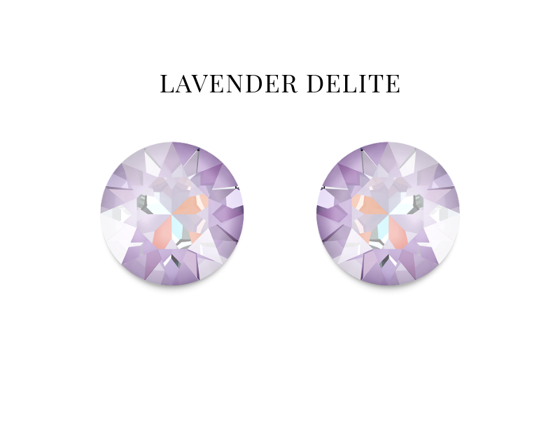 Classic Lavender Delite Sterling Studs