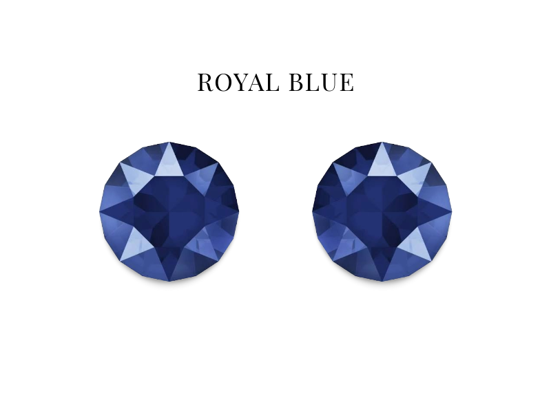 Classic Royal Blue Sterling Studs