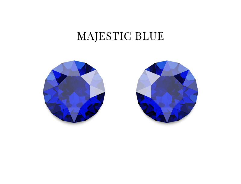 Classic Majestic Blue Sterling Studs