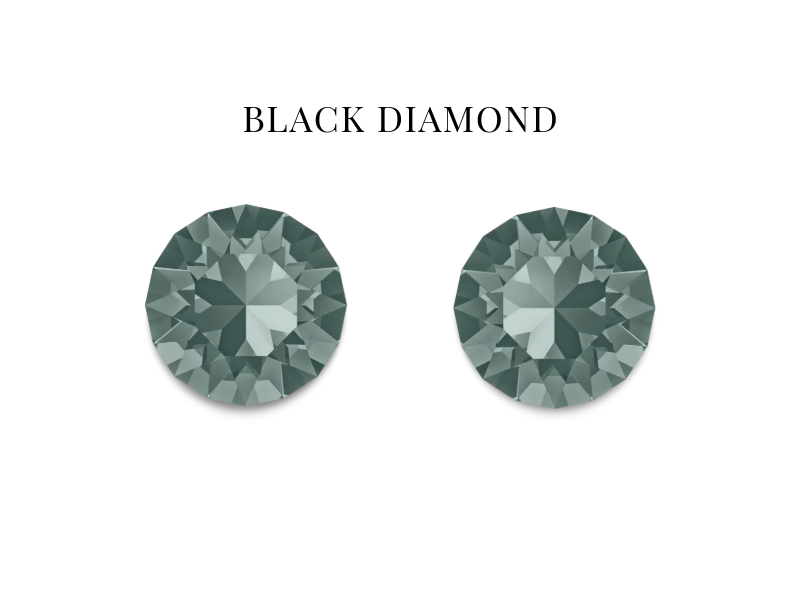 Classic Black Diamond Sterling Studs