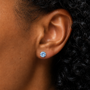 Classic Light Sapphire Sterling Studs